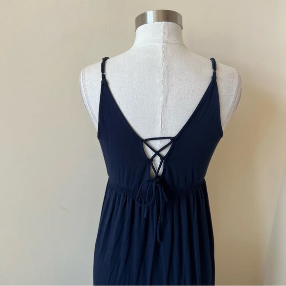 New! Favorite Daughter Navy Weekend Plunge Maxi Dress nwt 26177 - Picture 6 of 11